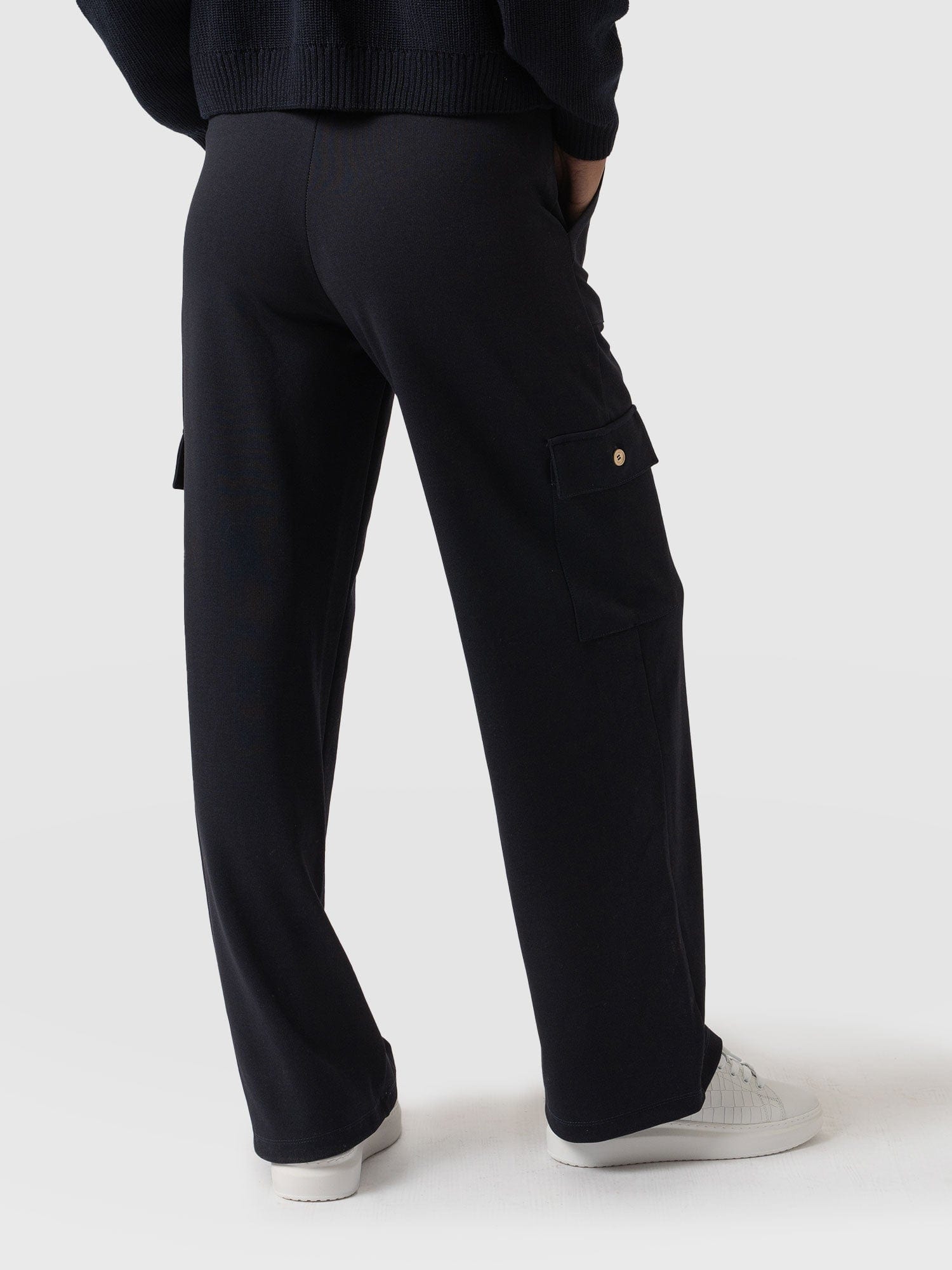 Cargo Chelsea Wide Leg Pant Navy - Women's Pants | Saint + Sofia® USA